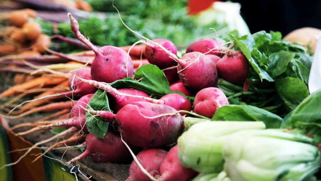 A selection of fresh vegetables
