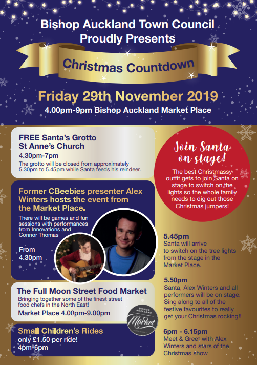 Christmas Countdown Flyer, Friday 29th November 2019