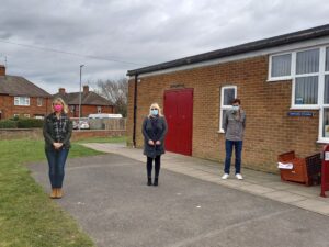 Cllr Allen, Cllr Blackburn and Anne Ramshaw 