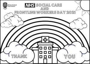 Black and White poster for NHS Day